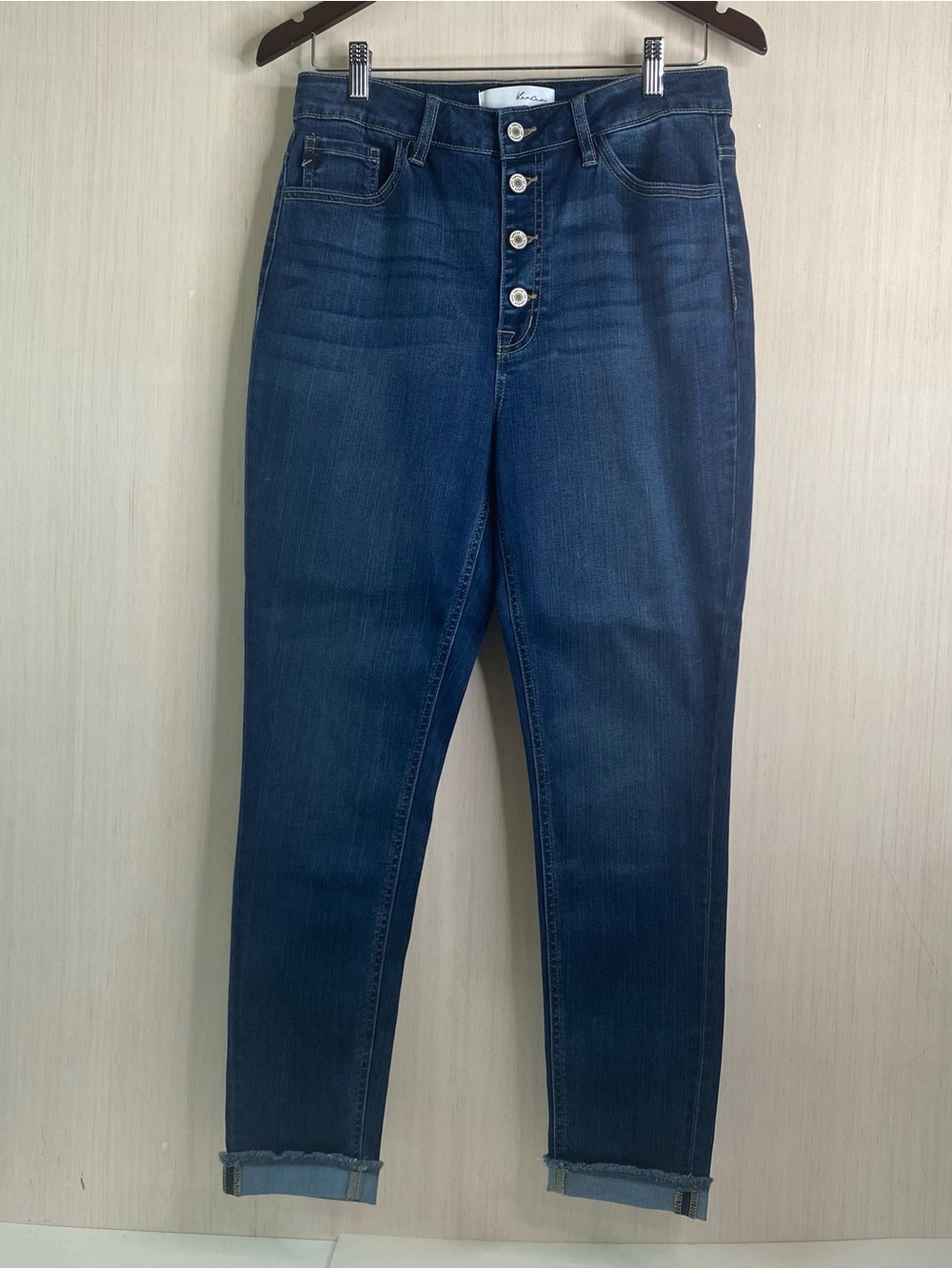 KanCan Women’s Classic High-Rise Dark Wash Button Fly Skinny Jeans 11/29
